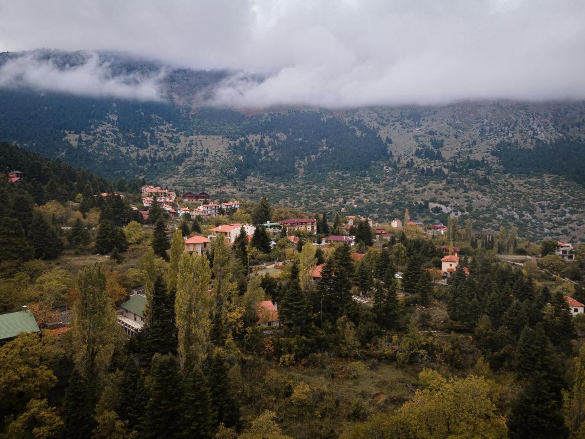 Parnassus Dreamwood Chalet Eptálofos Dış mekan fotoğraf